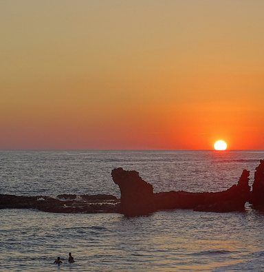 Sunset over the Pacific at El Tunco